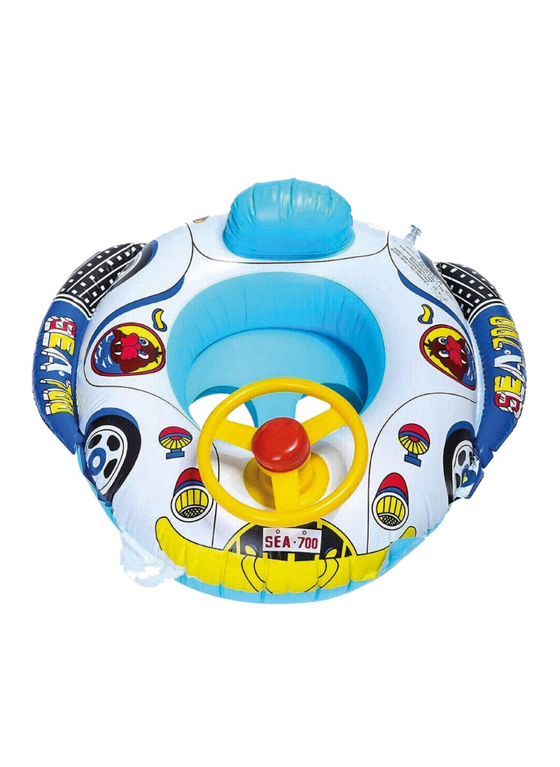 Generic - Swimming boat with inflatable and foldable handlebar, size 70*75 CM, suitable for children aged 1-4 years - Image 1