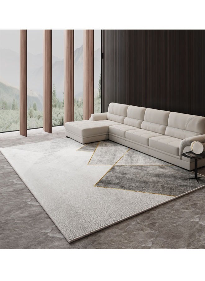 KLNAMAEAAN Nordic Light Luxury Living Room Carpet with Plastic bottom crystal velvet 160X230cm  - Image 2