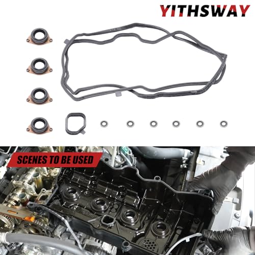 YITHSWAY Engine Valve Cover Gasket Set 12030-5A2-A01 for 2013-2017 Honda Accord 2DR EX EXL LX-S Models, 2013-2014 Honda Accord 4DR EX EXL LX and Sport Models 2&4-Door 2.4L Head Cover Gasket Set VTEC Gaskets - Image 3