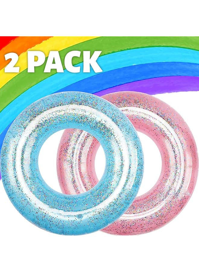 KASTWAVE Swimming Tube Swimming Ring 33” River Float Tube Printed Rafting Tubes Summer Beach Party Highly Sealable Inner Tubes For Pool Adult Kids - Image 1