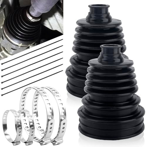 vvag CV Boot Repair Kit2PCS Engineer Split CV Joint Boot Clamp KitUniversal Cv Axle Boot Repair Kit With Stainless Steel Clamps For Toyota Camry Highlander - Image 1