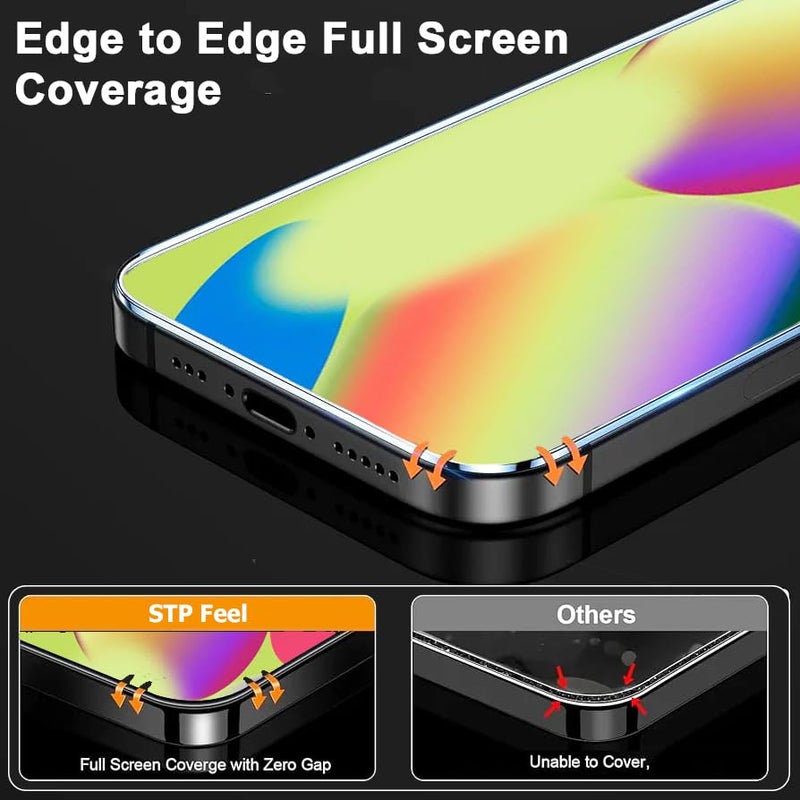 STP FEEL® Premium Tempered Glass Screen Protector Guard Compatible For Motorola Moto G57 Power 5G (6.72 Inch, Pack of 1) | Edge to Edge Coverage With Easy to installation kit for Smartphone - Image 3