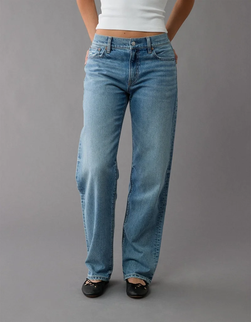 American Eagle AE Strigid Low-Rise Ex-Boyfriend Jean