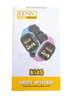 Denx Kids Smart Watch with GPS, SIM Card, Waterproof, Pink/Black  - Image 3