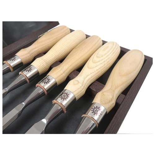 Narex مجموعة أدوات النحت ذات الحافة المائلة Narex Richter من 5 قطع - Image 4