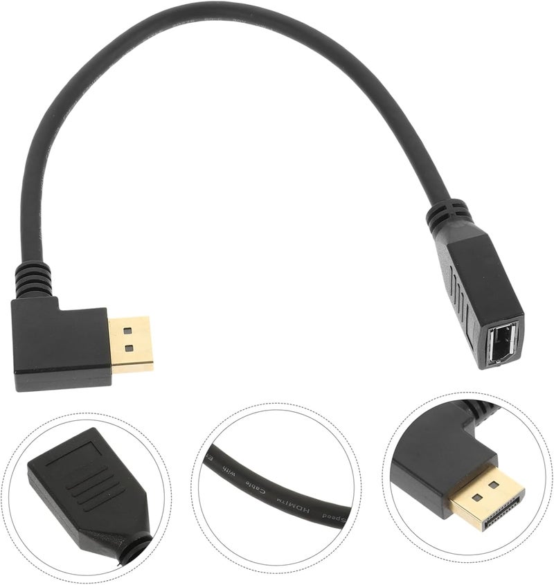 كابل تمديد Displayport من ibasenice ذكر إلى أنثى لتوصيل الفيديو عالي الدقة للألعاب والشاشات، كابل للإعداد في المكتب والمنزل - Image 2
