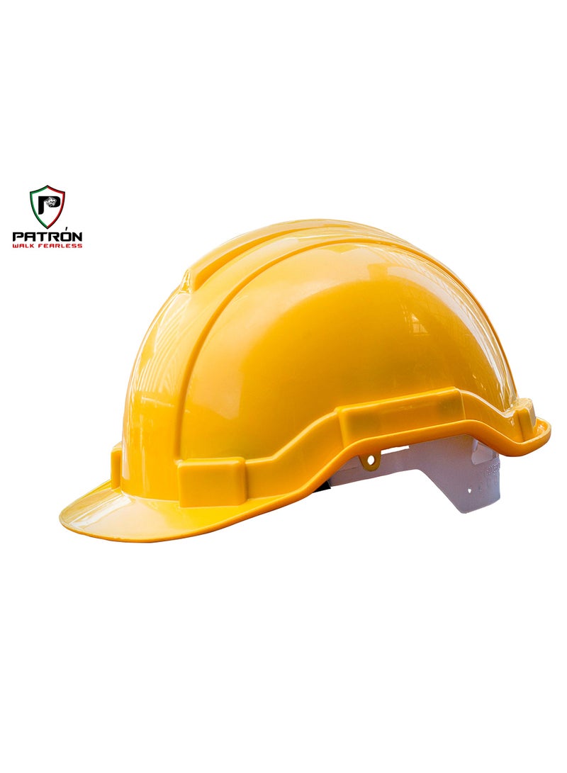 Patron Patron Safety Helmet Short Brim Vented Four Point Ratchet Suspension Hard Hat 