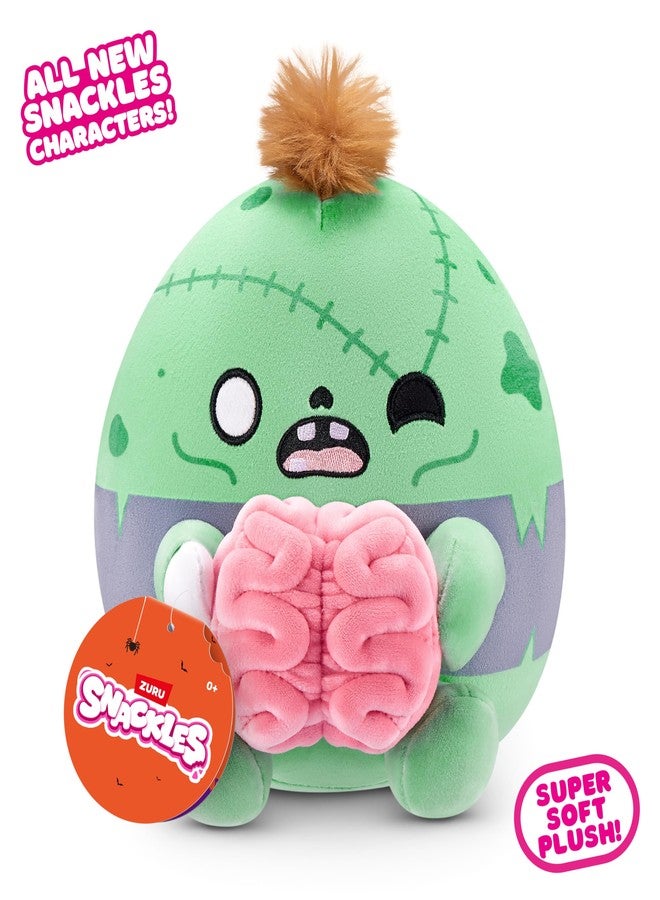Snackles Halloween Series 1 8-inch Plush (Zack) by ZURU, Plush with Snack Accessory - Image 3