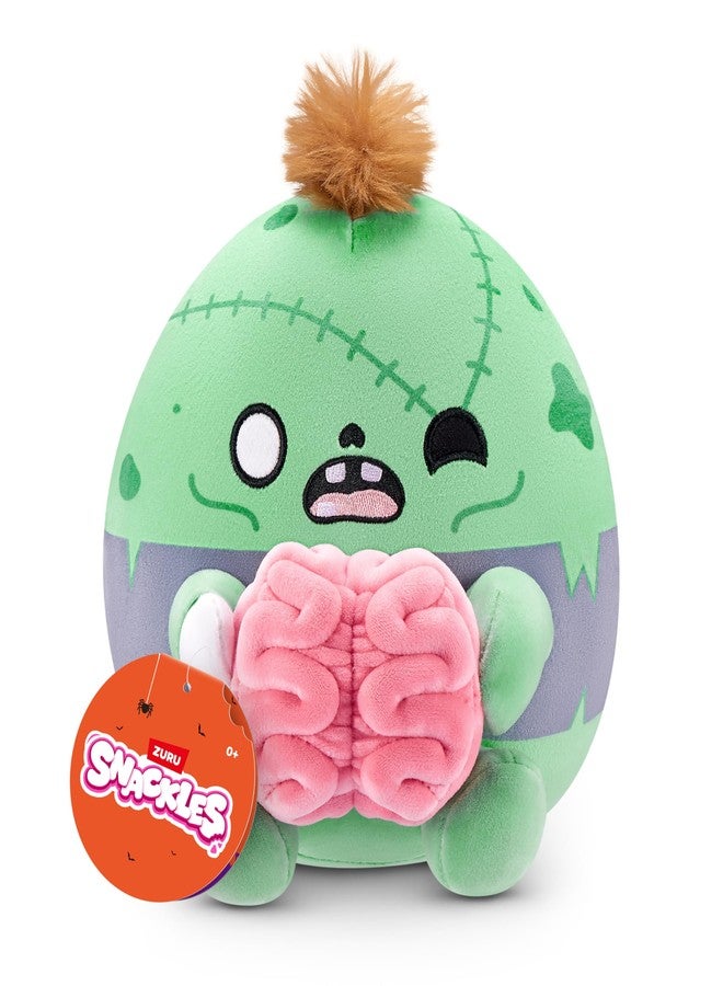 Snackles Halloween Series 1 8-inch Plush (Zack) by ZURU, Plush with Snack Accessory - Image 1