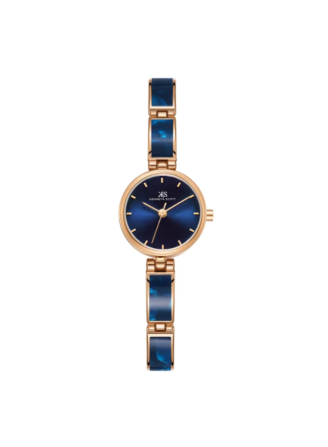 KENNETH SCOTT Women's Alloy and Acetate Plastic Analog Watch K24502-RCNN - 22 mm