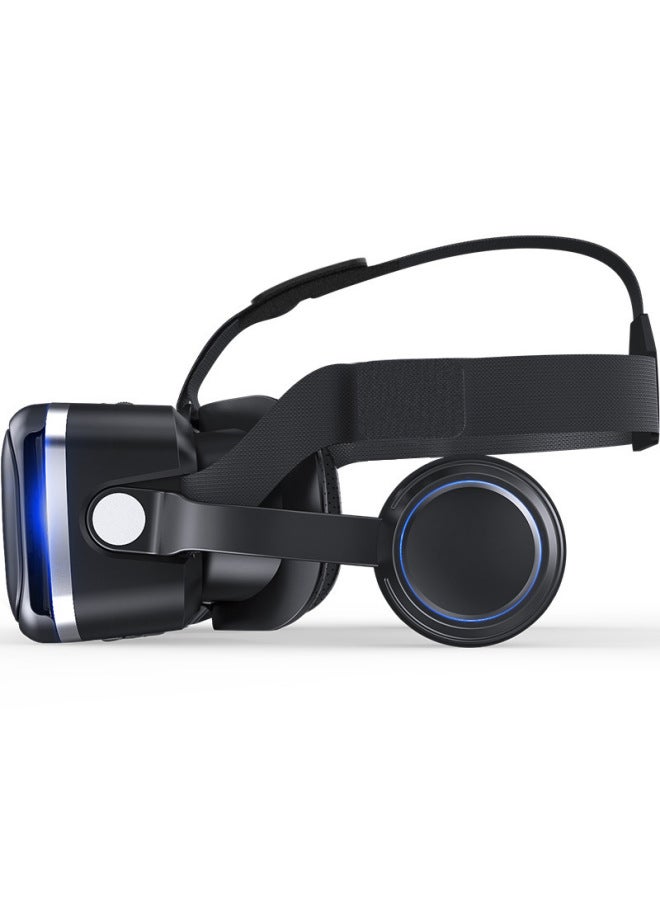 نظارات الواقع الافتراضي الذكية VR سماعة رأس مع سماعات أذن مدمجة نظارات ثلاثية الأبعاد للأطفال والكبار والموضة والأعمال والجماهير - اللون: 12 جيل بالإضافة إلى مقبض لعبة S01 - Image 3