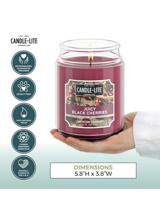 CANDLE-LITE Candle Lite Everyday Essential 18Oz Terrace Jar Juicy Black Cherries - Image 3