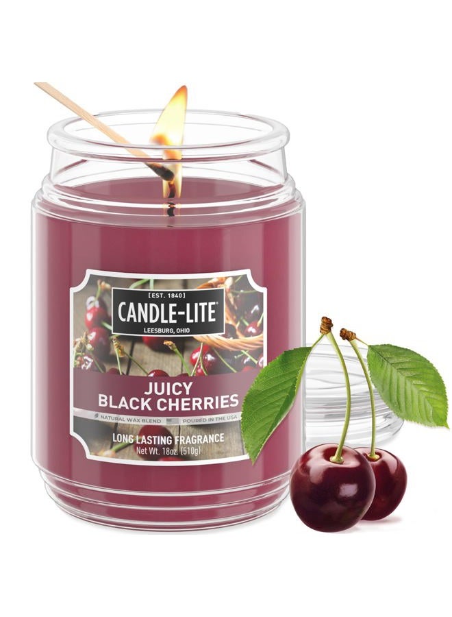 CANDLE-LITE Candle Lite Everyday Essential 18Oz Terrace Jar Juicy Black Cherries - Image 1