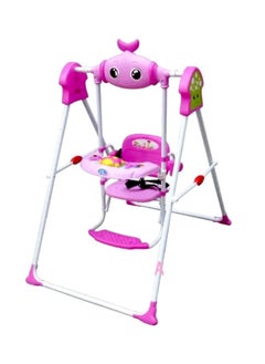 Rally Foldable Portable Lightweight Sturdy And Durable Musical Swing For Toddlers 72X104X109CM 