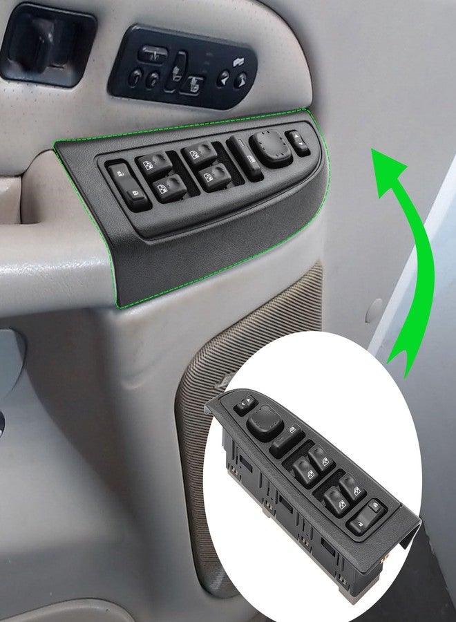 KUTTOLE 15883323 Driver Side Master Power Window Switch & Bezel Assembly for Chevrolet Tahoe Avalanche Silverado Suburban 1500 2500 3500 HD Classic, GMC Yukon Sierra 1500 2500 3500, Cadillac Escalade ESV EXT - Image 3