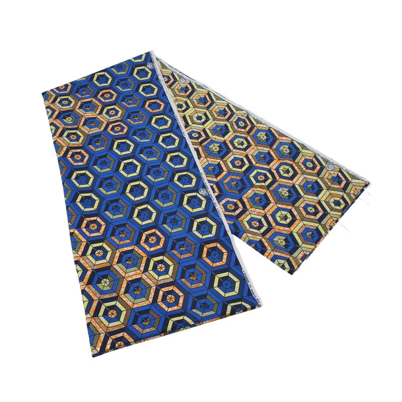 African Wax Print Fabric: 6 Yards Polyester Material - Durable Soft Reusable African Print Fabric for DIY Garments Home Decor Festival Party Events - Image 5