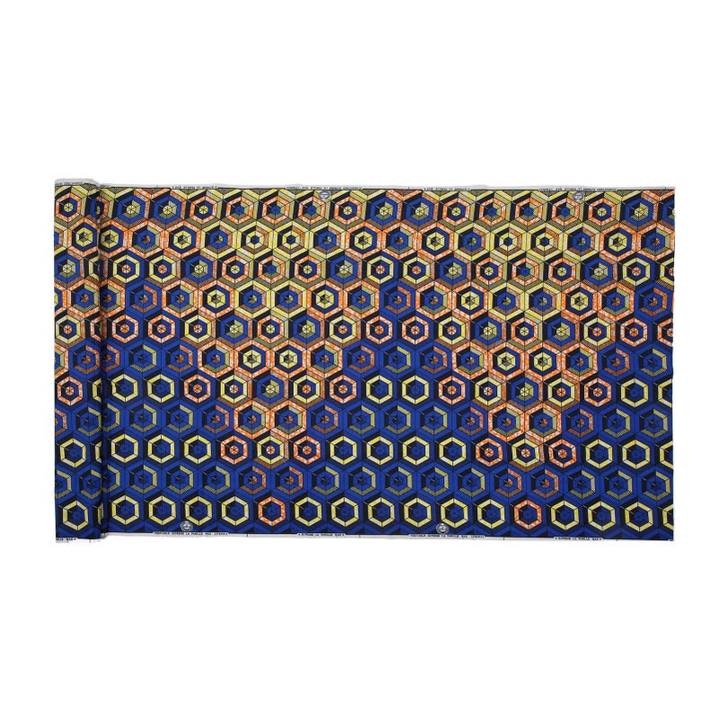 African Wax Print Fabric: 6 Yards Polyester Material - Durable Soft Reusable African Print Fabric for DIY Garments Home Decor Festival Party Events - Image 4