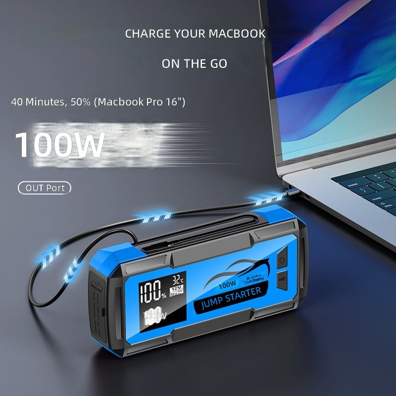 PSOOO Car Jump Starter 8000A Ultra-High Capacity 12V Emergency Power Bank - Image 3