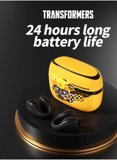 TRANSFORMERS Transformers TF-T05 Wireless Bluetooth Earbuds Gaming Headphones Long Battery Life Headset Low Latency HIFI Stereo Sound with Music Noise Cancellation Calls Yellow  - Image 2