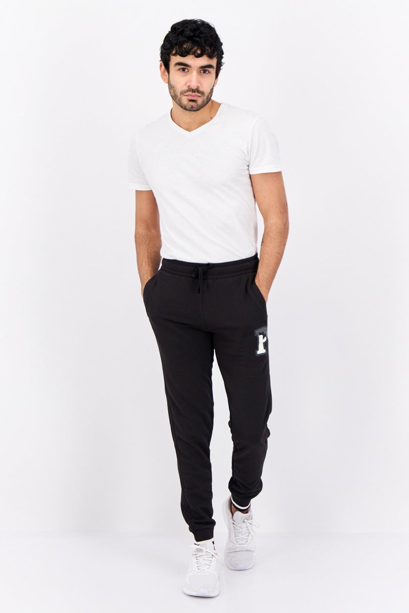 Men Sportswear Fit Outdoor Sweatpants, Black