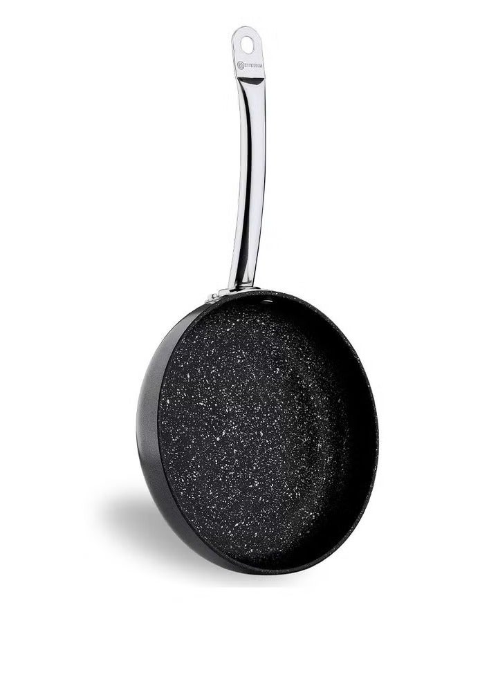 Korkmaz مقلاة برو لاين نيرو 30 سم غير لاصقة - طلاء فالكانيتي فائق المتانة، مقاوم للخدوش وصديق للبيئة | خالي من PFOA | طهي صحي بقليل من الزيت | صنع في تركيا - Image 4