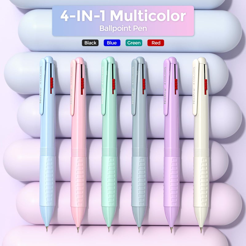 Nicpro 52PCS Aesthetic School Supplies with Cute Pencil Case, 12 Color Pastel Highlighter, 8 Gel Pens, 6 Multicolor Pen, 6 Mechanical Pencils 0.5 & 0.7 mm for Girls Student Stationary Set Preppy Stuff - Image 5