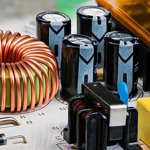 ALLECIN 24 Values Electrolytic Capacitor Assortment Kit from 0.1uF to 1000uF 10V 16V 25V 50V in-line Aluminum Capacitors Set - Image 4