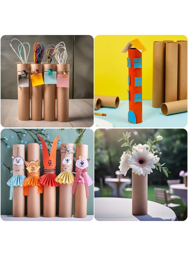 Bright Creations Bright Creations 24 Pack Brown Cardboard Tubes for Crafts, Empty Paper Towel Rolls for DIY Projects, Classrooms (1.7x10 in)  - Image 3