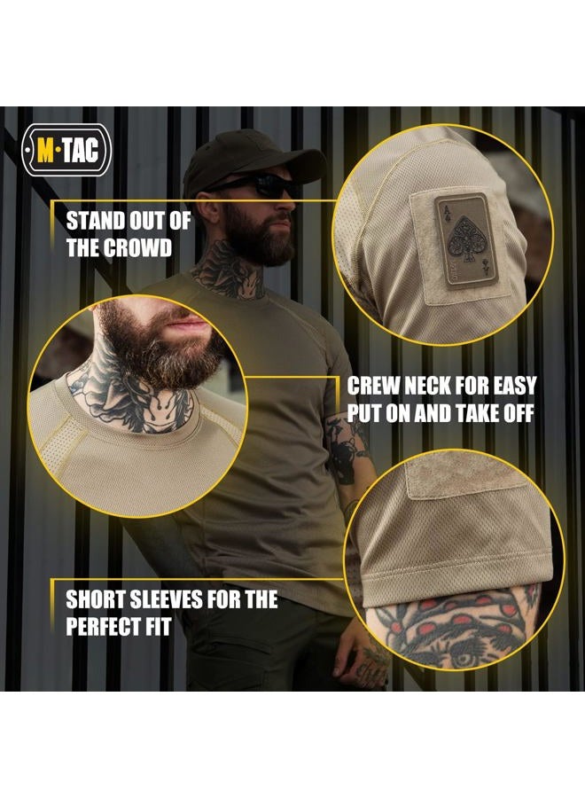 M-TAC Athletic Tactical T-Shirt Gen.2 - Breathable Polyester Military T-Shirt with Patch Panels on Short Sleeves for Men (X-Large, Set of 3 OCP) - Image 5