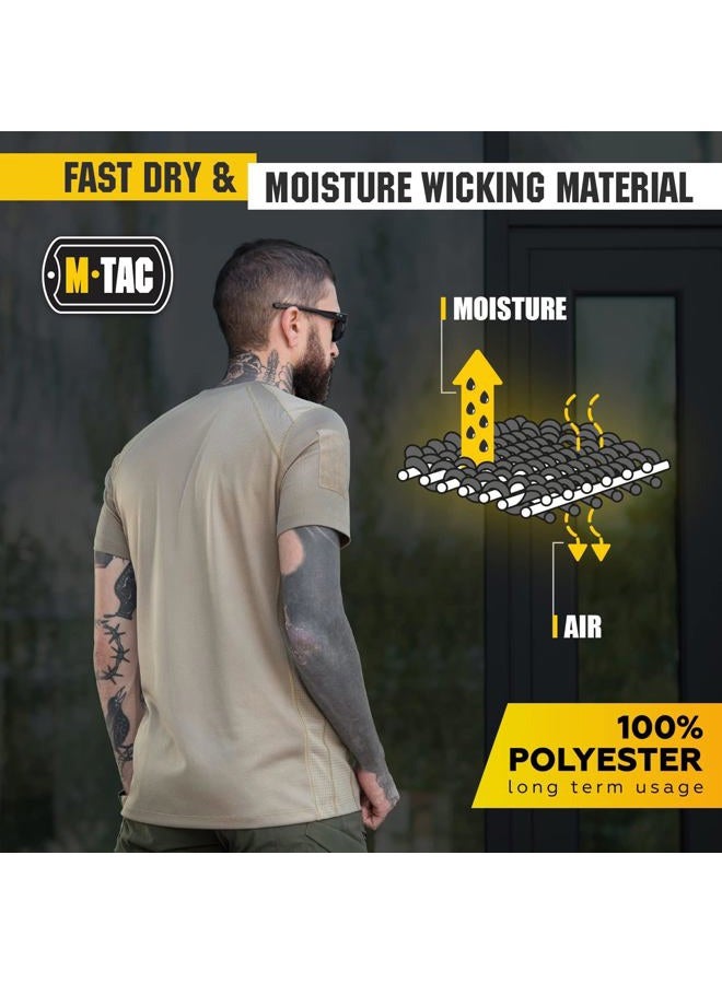 M-TAC Athletic Tactical T-Shirt Gen.2 - Breathable Polyester Military T-Shirt with Patch Panels on Short Sleeves for Men (X-Large, Set of 3 OCP) - Image 3