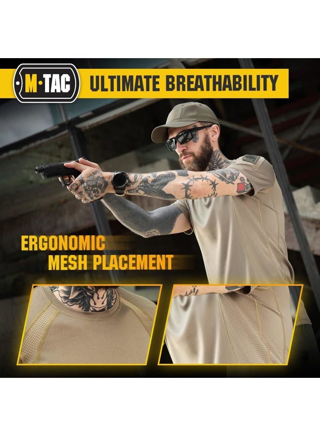 M-TAC Athletic Tactical T-Shirt Gen.2 - Breathable Polyester Military T-Shirt with Patch Panels on Short Sleeves for Men (X-Large, Set of 3 OCP) - Image 4