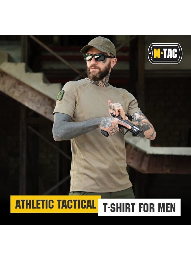 M-TAC Athletic Tactical T-Shirt Gen.2 - Breathable Polyester Military T-Shirt with Patch Panels on Short Sleeves for Men (X-Large, Set of 3 OCP) - Image 2