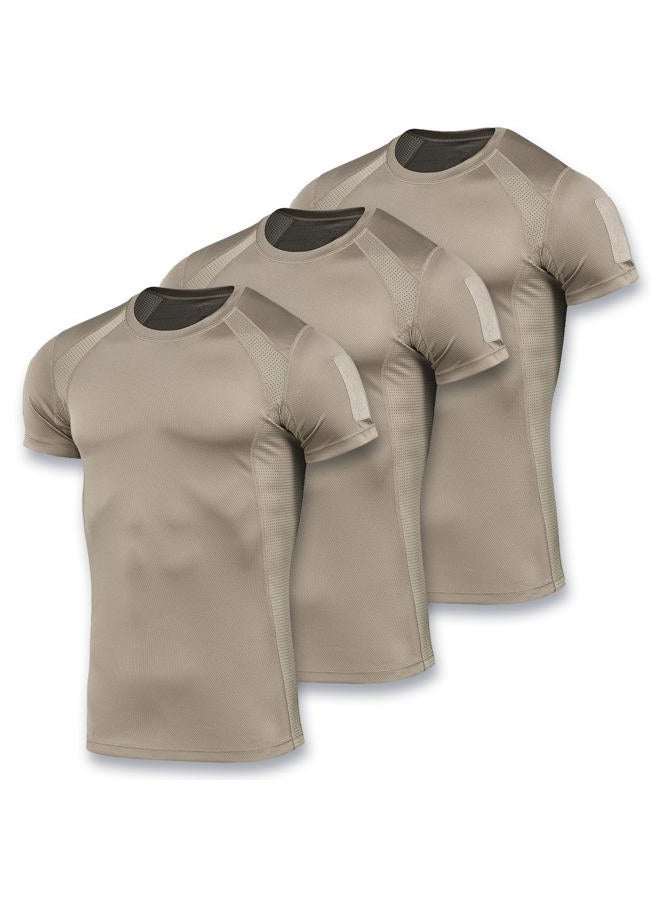 M-TAC Athletic Tactical T-Shirt Gen.2 - Breathable Polyester Military T-Shirt with Patch Panels on Short Sleeves for Men (X-Large, Set of 3 OCP) - Image 1