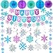 Bolake Snowflakes Decorations Frozenn Birthday Party Decorations Snowflakes Garland Hanging Decorations Winter Christmas Decorations for Winter Wonderlands Christmas Birthday Party Decorations - Image 2