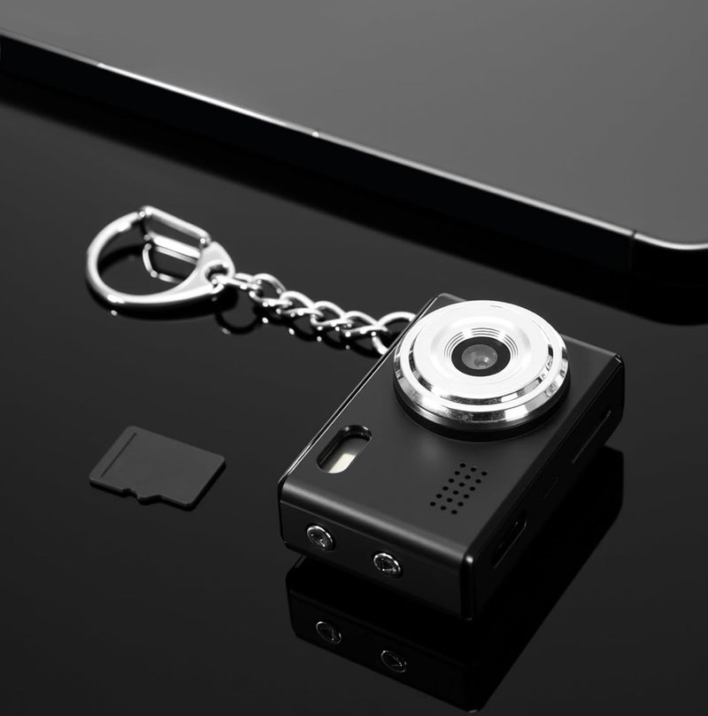 Divine كاميرا رقمية صغيرة على شكل سلسلة مفاتيح 1080p كاميرا فيديو وصور صغيرة محمولة 100 دقيقة عمر البطارية كاميرا صغيرة مسجلة للسفر والدراسة والتسجيل (DDC-20) - Image 2