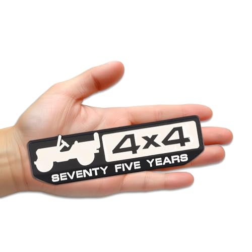SIAGO SIA263 Premium 4x4 Seventy Five Years Metal Car Sticker - Durable & Stylish Auto Emblem for Vehicles - Customizable Designs - Easy Installation - Weather-Resistant & Long-Lasting - Image 1