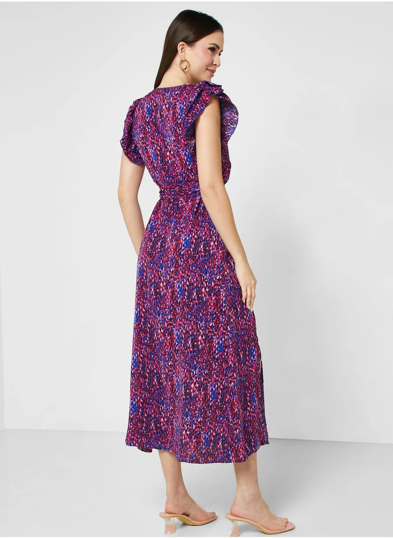 ELLA Ditsy Print Dress