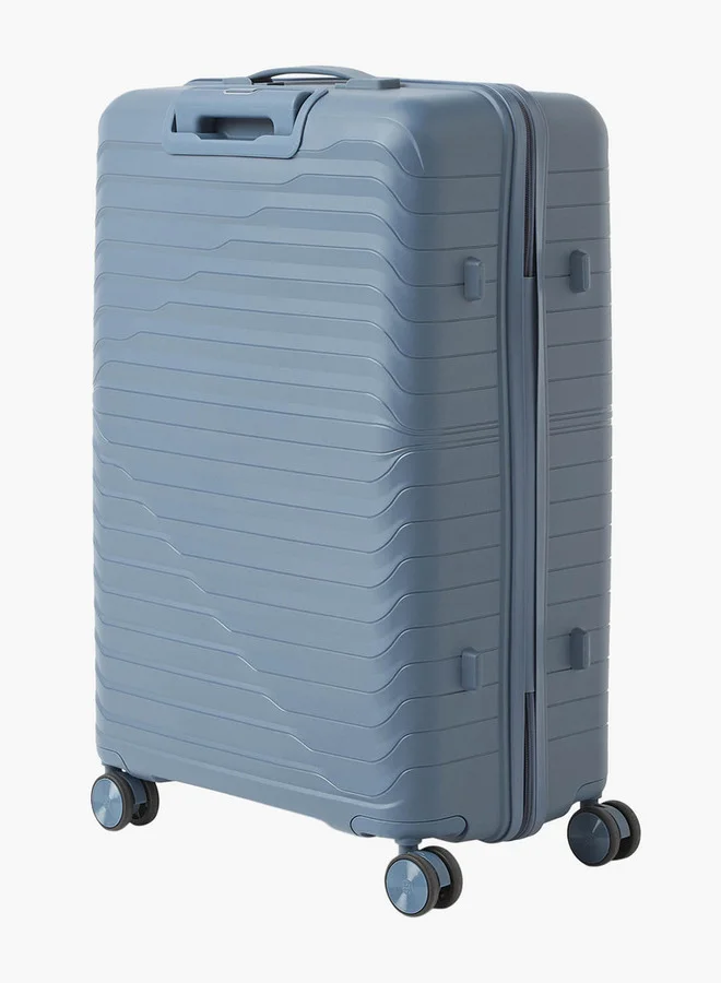 Oaklan by Shoexpress Textured 3-Piece Hardcase Trolley Bag Set