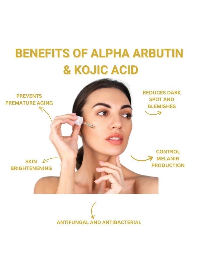 IGUANA 2% Kojic Acid & 1% Alpha Arbutin Serum. Reduce Hyperpigmentation, Dark Spots, Dark Circles, Melasma, Wrinkles and Fine Lines, Acne, Scars - Image 4