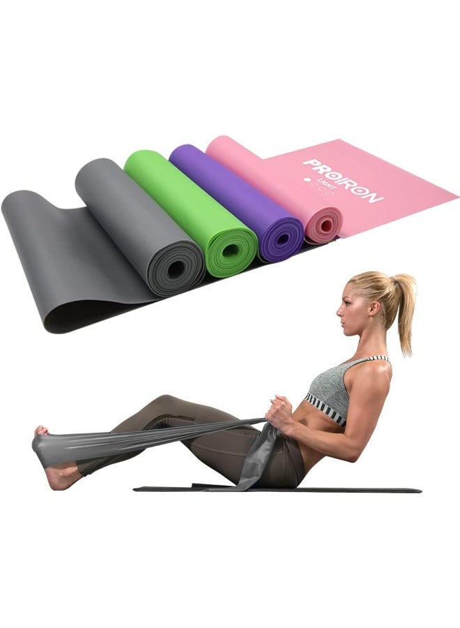PROIRON 2 in 1 Resistance Bands Set - Includes Resistance Loop Bands, Physical Therapy Bands for Home Fitness, Stretching, Strength Training, Physical Therapy, Elastic Workout Bands for Whole Body - Image 1