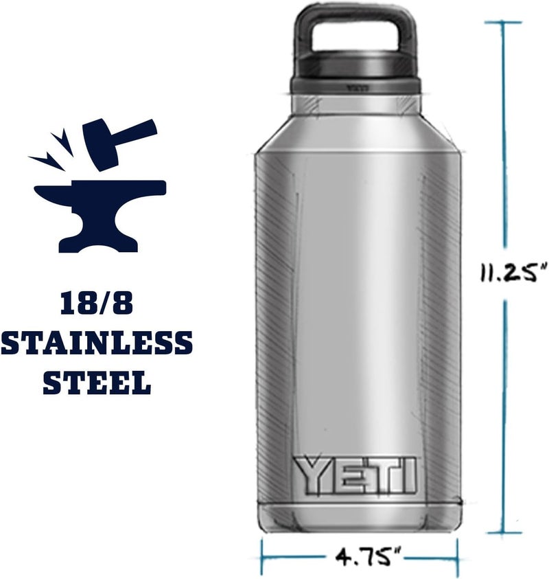 YETI Rambler 64 oz Bottle, Vacuum Insulated, Leakproof, Stainless Steel with Chug Cap, Ridgeline - Image 4