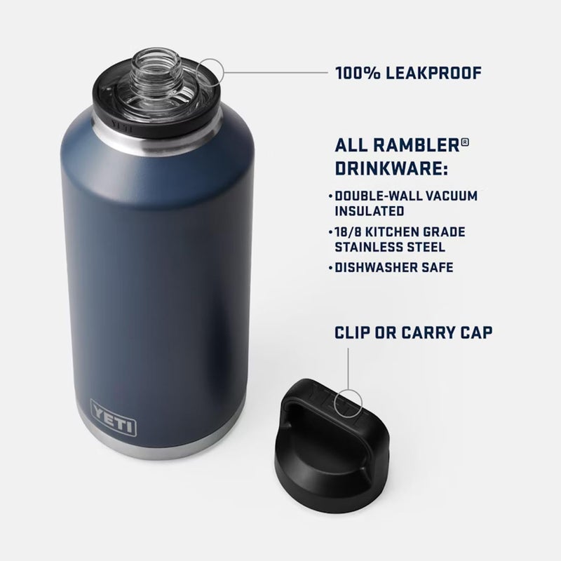 YETI Rambler 64 oz Bottle, Vacuum Insulated, Leakproof, Stainless Steel with Chug Cap, Ridgeline - Image 2
