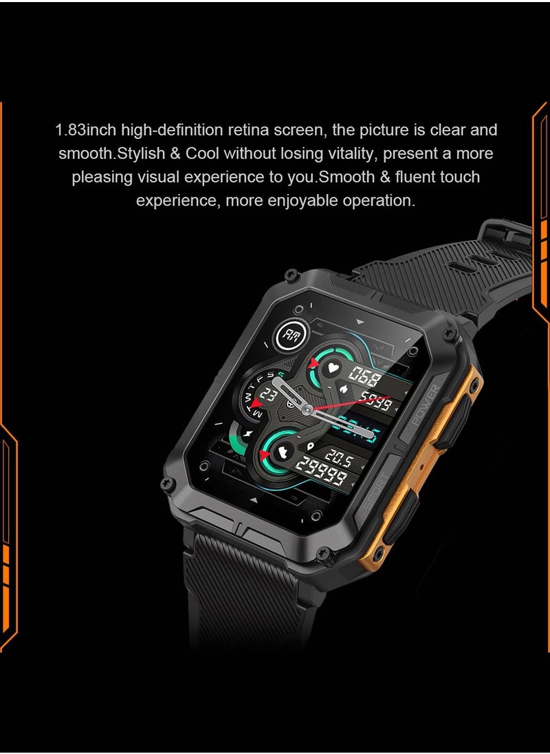 TRENDIZMO - Smart Watch C20 Pro with Bluetooth Calling Smartwatch Men and Women Fitness Tracker with Heart Rate Monitor Sleep and Waterproof - Image 1