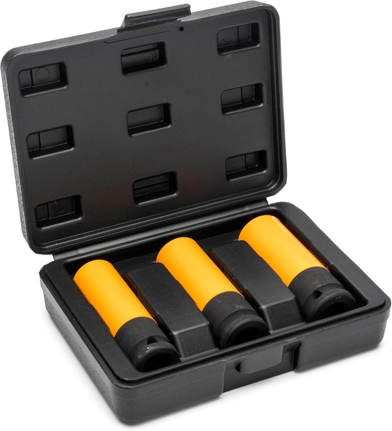 GearWrench GEARWRENCH 3 Piece 12 Drive HighStrength Wheel Protector Impact Metric Socket Set  84946  - Image 1
