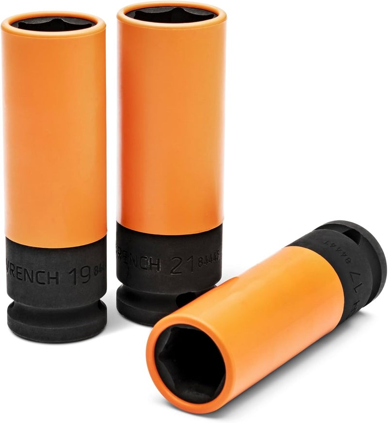 GearWrench GEARWRENCH 3 Piece 12 Drive HighStrength Wheel Protector Impact Metric Socket Set  84946  - Image 3