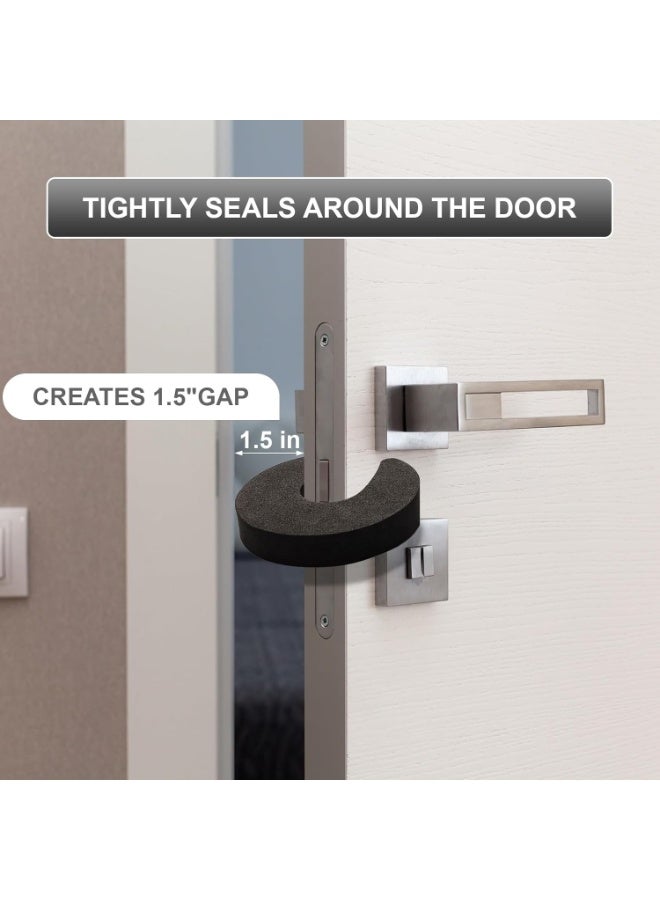 Amanli 8 Pcs Multifunctional Door Slam Stopper and Door Pinch Guard, Stylish Finger Pinch Guard, Foam Door Stopper Prevent Finger Injuries, Slamming Doors, Keep Children Pets from Being Locked - Image 3