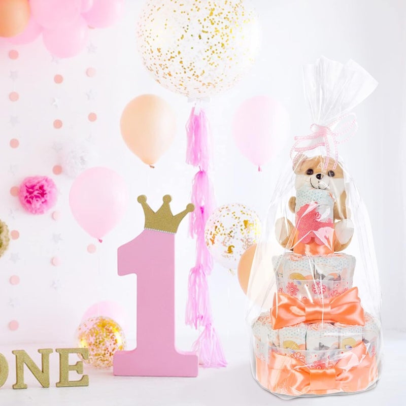 Morepack Extra Large Cellophane Bags for Gift Baskets 50x60 Inches,Jumbo Big Clear Cellophane Bags 5Pieces - Image 5