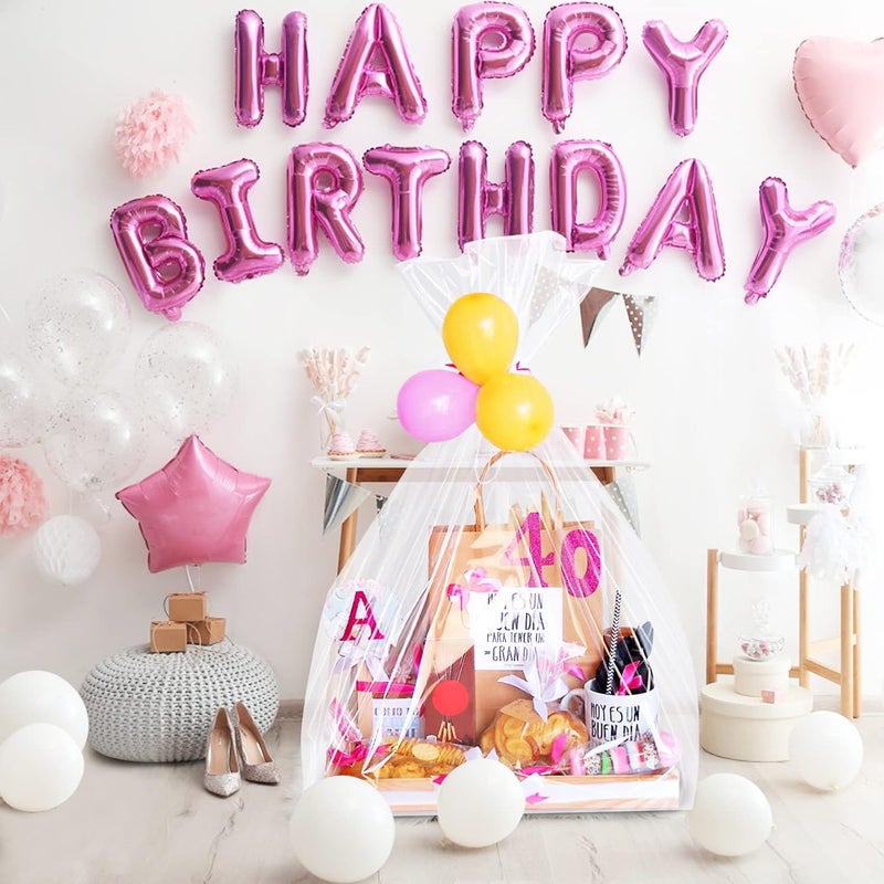 Morepack Extra Large Cellophane Bags for Gift Baskets 50x60 Inches,Jumbo Big Clear Cellophane Bags 5Pieces - Image 3