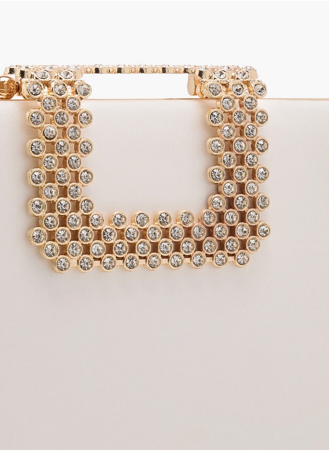 Flora Bella By Shoexpress Women's Embellished Clutch with Chain Strap  - Image 4