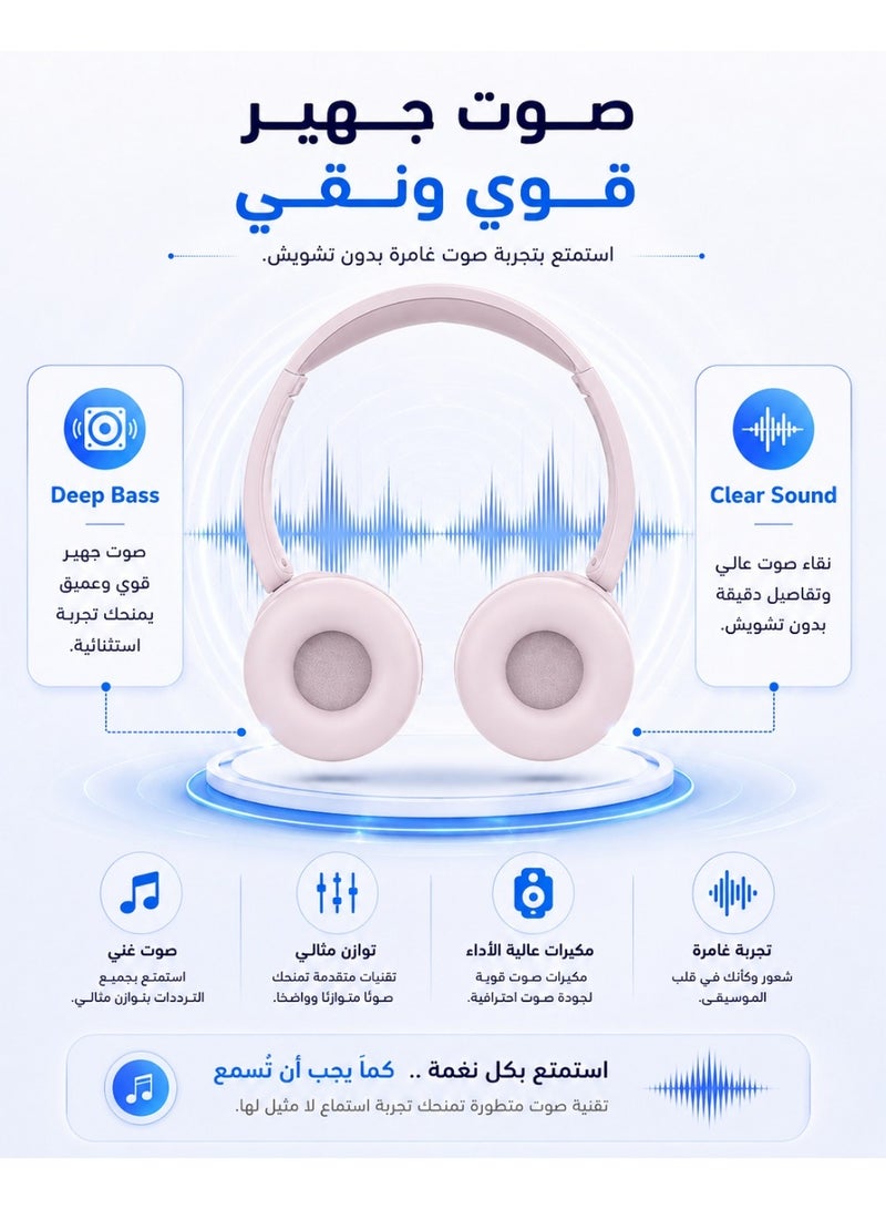 سبون سماعة رأس لاسلكية تعمل بتقنية البلوتوث فوق الأذن مزودة بميكروفون - Image 2
